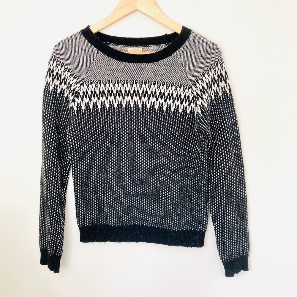 J. Crew Factory Fair Isle Merino Nordic Sweater